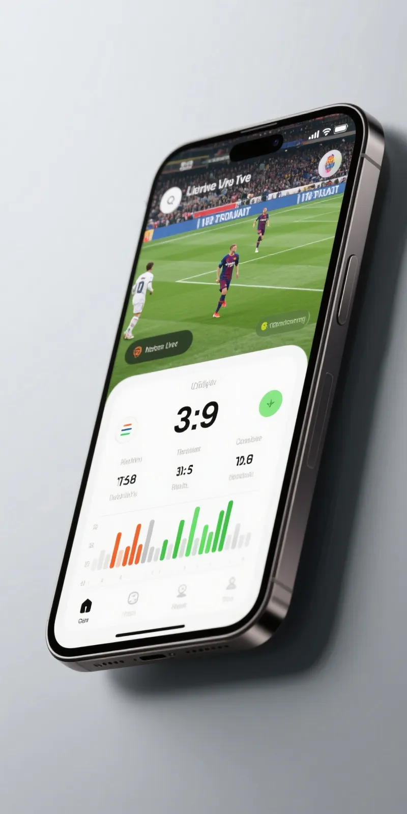 五大联赛 App 界面展示