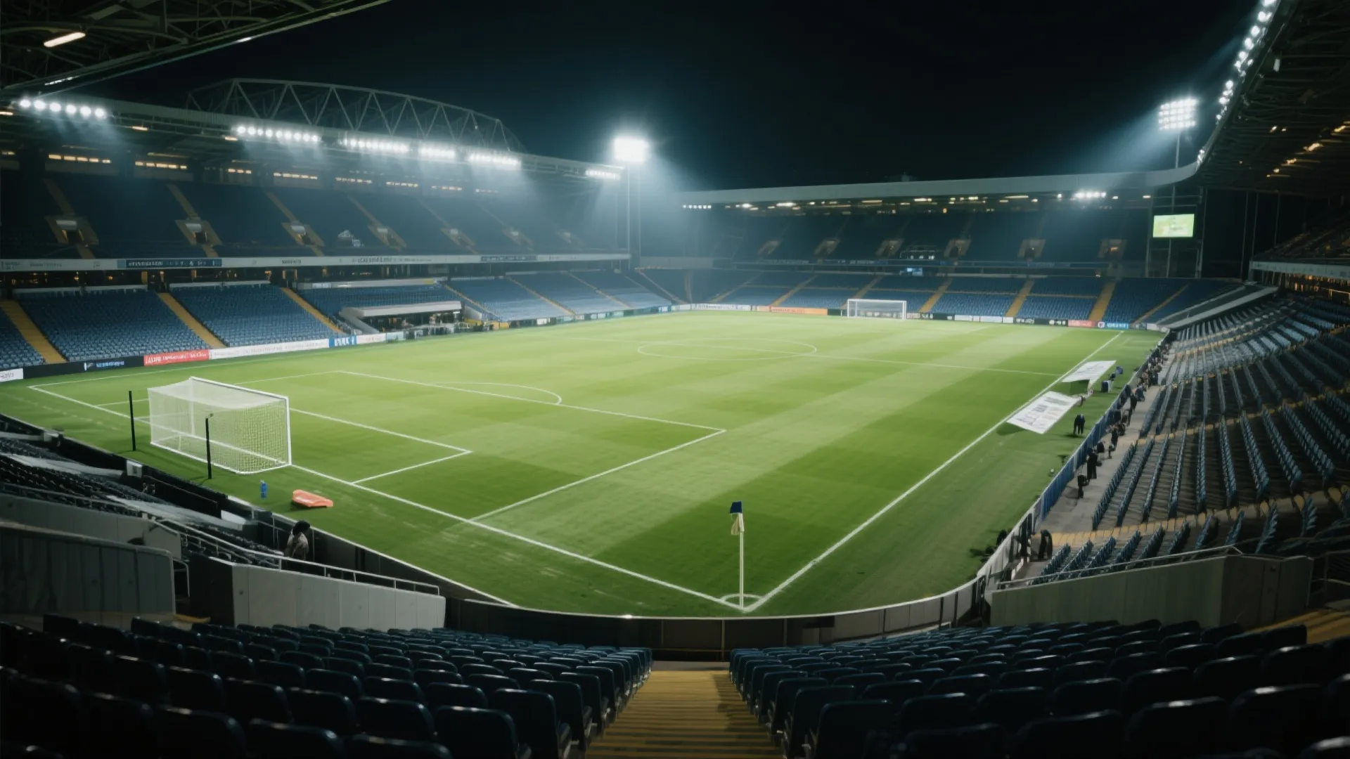 足球场夜景